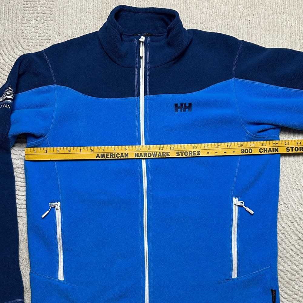 Helly Hansen F/T Ocean Rover Fishing Boat Royal Blue and Navy Fleece Jacket - Picture 3 of 11